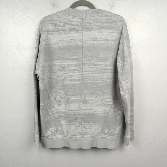 Lululemon Mula Bundle Wrap Sweatshirt Womens Small Righteous Stripe Silver Spoon - Picture 5 of 7
